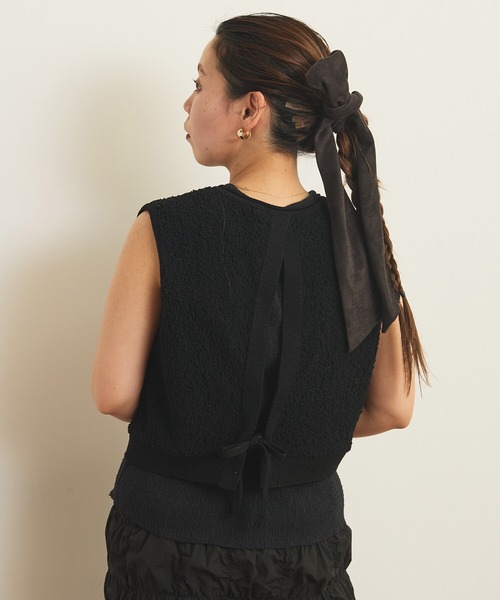 AMBIDEX（アンビデックス）の「バックスリット コンパクトベスト（Tシャツ/カットソー・レディース・キナリ/ブラック・FREE）」の11枚目の写真