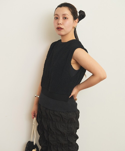 AMBIDEX（アンビデックス）の「バックスリット コンパクトベスト（Tシャツ/カットソー・レディース・キナリ/ブラック・FREE）」の12枚目の写真