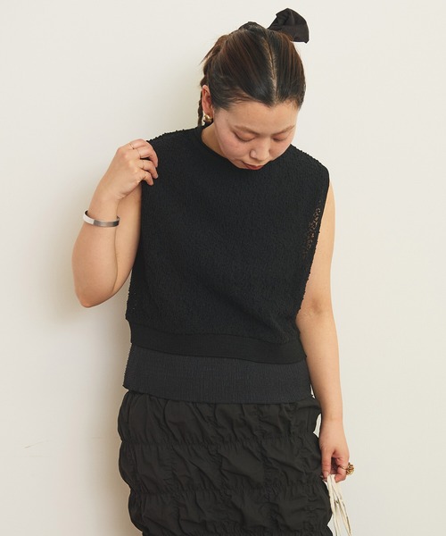 AMBIDEX（アンビデックス）の「バックスリット コンパクトベスト（Tシャツ/カットソー・レディース・キナリ/ブラック・FREE）」の13枚目の写真