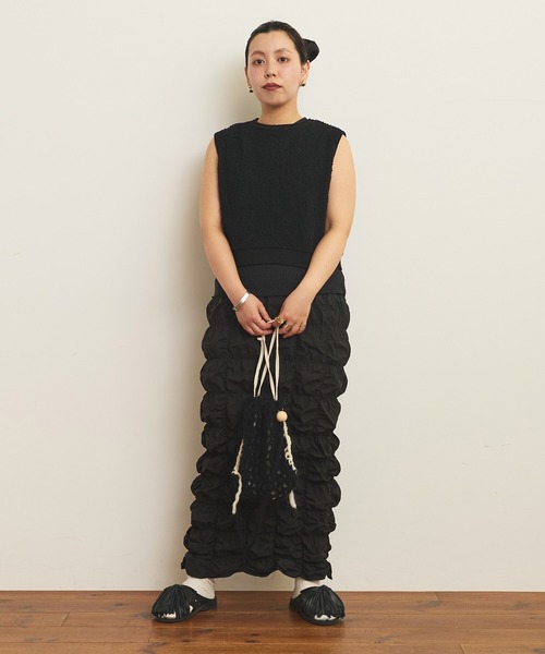 AMBIDEX（アンビデックス）の「バックスリット コンパクトベスト（Tシャツ/カットソー・レディース・キナリ/ブラック・FREE）」の14枚目の写真