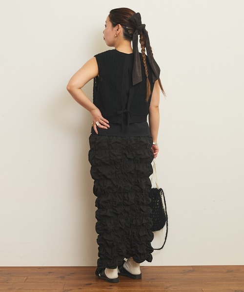 AMBIDEX（アンビデックス）の「バックスリット コンパクトベスト（Tシャツ/カットソー・レディース・キナリ/ブラック・FREE）」の15枚目の写真