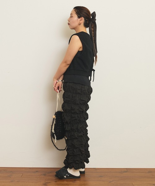 AMBIDEX（アンビデックス）の「バックスリット コンパクトベスト（Tシャツ/カットソー・レディース・キナリ/ブラック・FREE）」の16枚目の写真