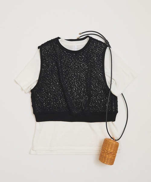 AMBIDEX（アンビデックス）の「バックスリット コンパクトベスト（Tシャツ/カットソー・レディース・キナリ/ブラック・FREE）」の18枚目の写真