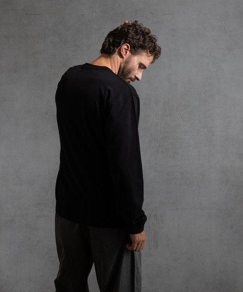 paradigm（パラダイム）の「【paradigm】ガス焼き天竺ヘンリーネックT（Tシャツ/カットソー・メンズ・ブラック/チャコールグレー/ホワイト・MEDIUM/LARGE/X-LARGE）」の16枚目の写真