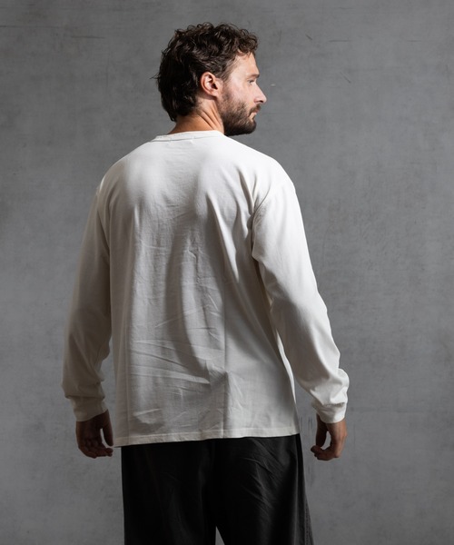 paradigm（パラダイム）の「【paradigm】ガス焼き天竺ヘンリーネックT（Tシャツ/カットソー・メンズ・ブラック/チャコールグレー/ホワイト・MEDIUM/LARGE/X-LARGE）」の5枚目の写真