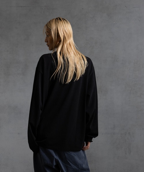 paradigm（パラダイム）の「【paradigm】ガス焼き天竺ヘンリーネックT（Tシャツ/カットソー・メンズ・ブラック/チャコールグレー/ホワイト・MEDIUM/LARGE/X-LARGE）」の12枚目の写真