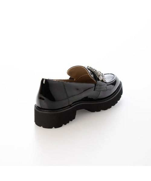 Mode et Jacomo（モードエジャコモ）の「厚底ビジューローファー（ローファー・レディース・ブラック/ライトブラック・22.5cm/24.5cm/24cm/23.5cm/23cm）」の10枚目の写真