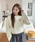 muahmuahi[A[Aj́uA'GEM/9 × .kom wmuah muah/[A[Ax STITCH LOGO ROUND KNIT/Xeb`SEhjbgijbg/Z[^[jvbAC{[