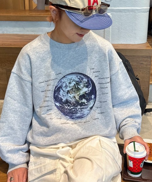 セール】【UNISEX】MOON/EARTHスウェット（スウェット）｜CIAOPANIC