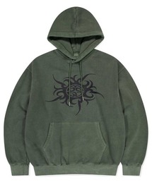 MAHAGRID（マハグリッド）の「『mahagrid/マハグリッド』 TRIBAL ECLIPSE PIGMENT HOODIE/トライバル エクリプス ピグメントフーディー（パーカー）」