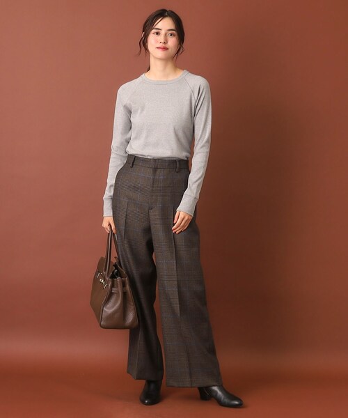 DRESSTERIOR（ドレステリア）の「チェックワイドパンツ（その他パンツ・レディース・ブラウン系その他3・34/36/38/40）」の6枚目の写真