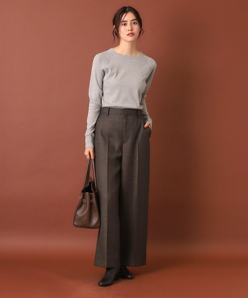 DRESSTERIOR（ドレステリア）の「チェックワイドパンツ（その他パンツ・レディース・ブラウン系その他3・34/36/38/40）」の7枚目の写真