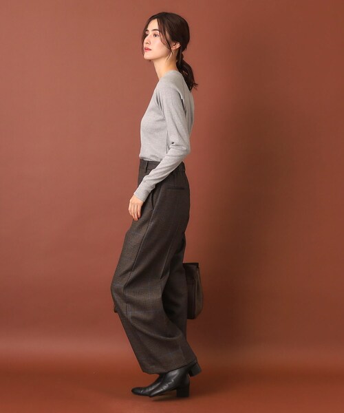 DRESSTERIOR（ドレステリア）の「チェックワイドパンツ（その他パンツ・レディース・ブラウン系その他3・34/36/38/40）」の8枚目の写真