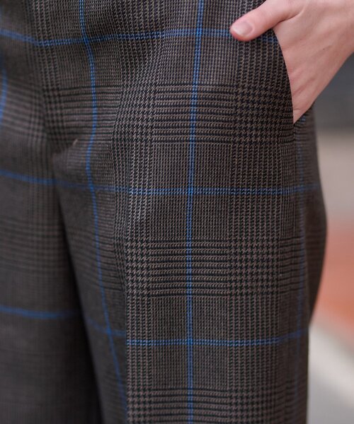 DRESSTERIOR（ドレステリア）の「チェックワイドパンツ（その他パンツ・レディース・ブラウン系その他3・34/36/38/40）」の21枚目の写真