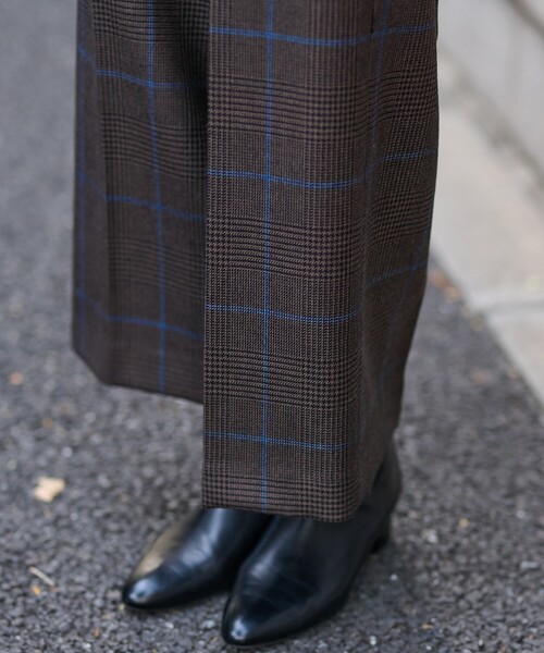 DRESSTERIOR（ドレステリア）の「チェックワイドパンツ（その他パンツ・レディース・ブラウン系その他3・34/36/38/40）」の22枚目の写真