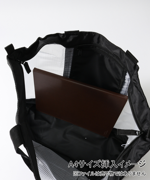 ONLY NY(オンリーニューヨーク)の「【ONLY NY / オンリーニューヨーク】CLEAR UTILITY BAG(トートバッグ・メンズ・ブラック・FREE)」の7枚目の写真