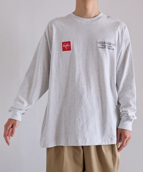 ANME(アンメ)の「ERAReactエンブロイダリーロゴ長袖Tシャツ(Tシャツ/カットソー・レディース・ネイビー/オートミール/チャコールグレー/オフホワイト・M/L)」の14枚目の写真