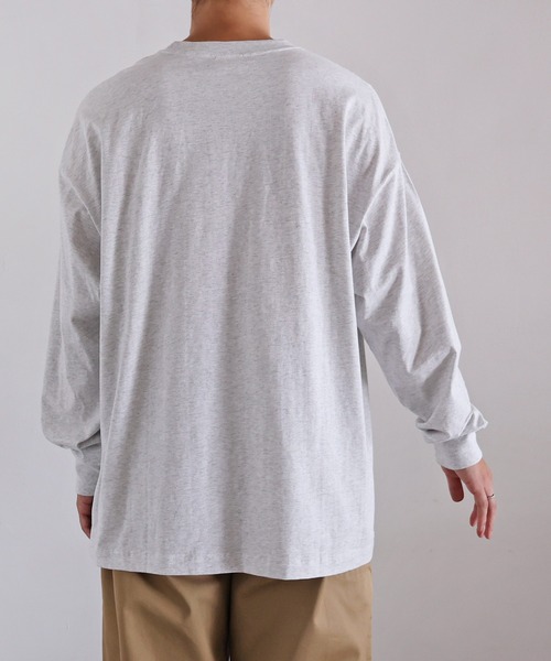 ANME(アンメ)の「ERAReactエンブロイダリーロゴ長袖Tシャツ(Tシャツ/カットソー・レディース・ネイビー/オートミール/チャコールグレー/オフホワイト・M/L)」の16枚目の写真