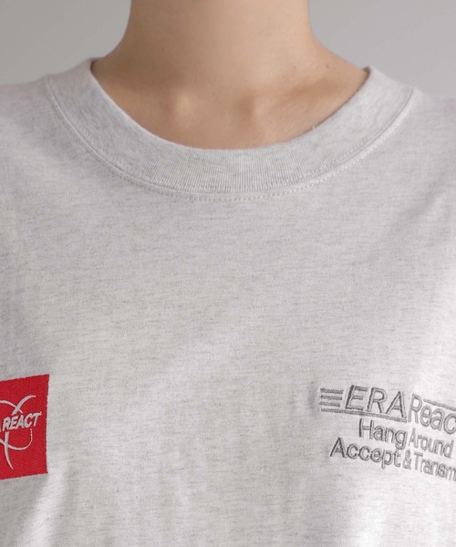 ANME(アンメ)の「ERAReactエンブロイダリーロゴ長袖Tシャツ(Tシャツ/カットソー・レディース・ネイビー/オートミール/チャコールグレー/オフホワイト・M/L)」の17枚目の写真