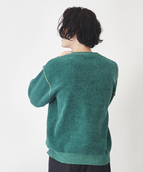 THE SHOP TK (ザ ショップ ティーケー )の「◆【ハグするニット】モールニットクルーネック 親子リンク/ユニセックス(ニット/セーター・メンズ・ネイビー/ボルドー/チャコールグレー/オフホワイト/ブルーグリーン/ブラウン系・04/03/02/01)」の14枚目の写真
