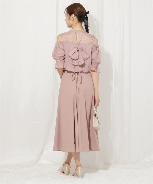 WILLSELECTION（ウィルセレクション）の「リボンビスチェ付きドレス（ドレス・レディース・ピンク・FREE）」の8枚目の写真