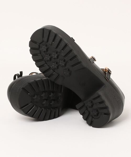 Shoes in Closet（シューズインクローゼット）の「【新色追加】軽量厚底 ヒールアップ 2WAYストラップ リボン メリージェーン  6942（ドレスシューズ・レディース・ブラック/ブラック系その他/アイボリー・XS/S/M/L/LL/3L）」の5枚目の写真