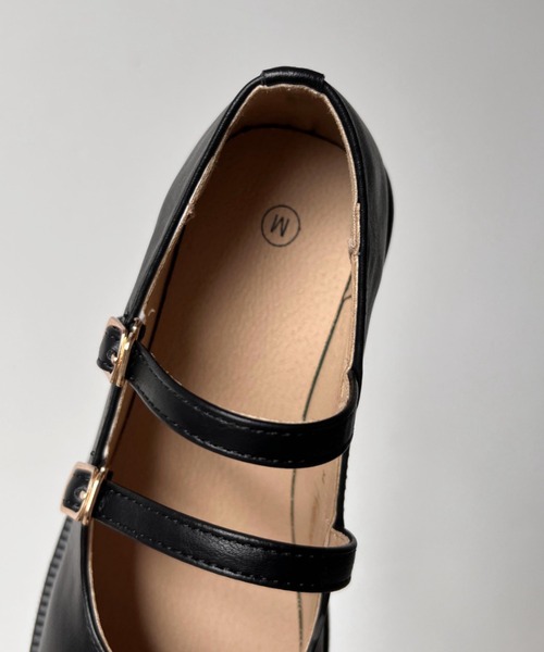 Shoes in Closet（シューズインクローゼット）の「【新色追加】軽量厚底 ヒールアップ 2WAYストラップ リボン メリージェーン  6942（ドレスシューズ・レディース・ブラック/ブラック系その他/アイボリー・XS/S/M/L/LL/3L）」の18枚目の写真