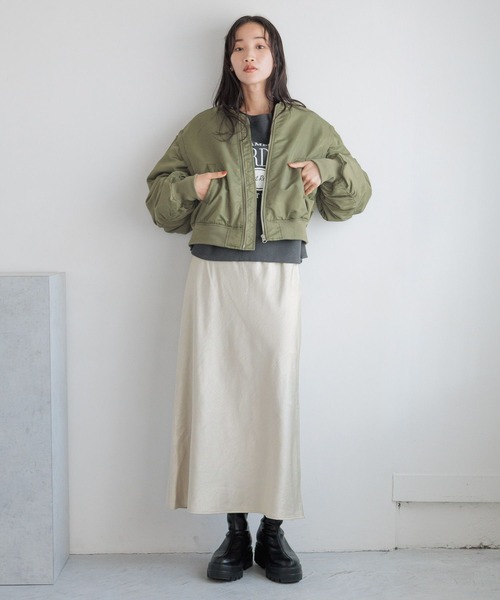 asaさま専用 LOWRYS FARM スカート サテンフレアスカート 133493 : ZOZOTOWN