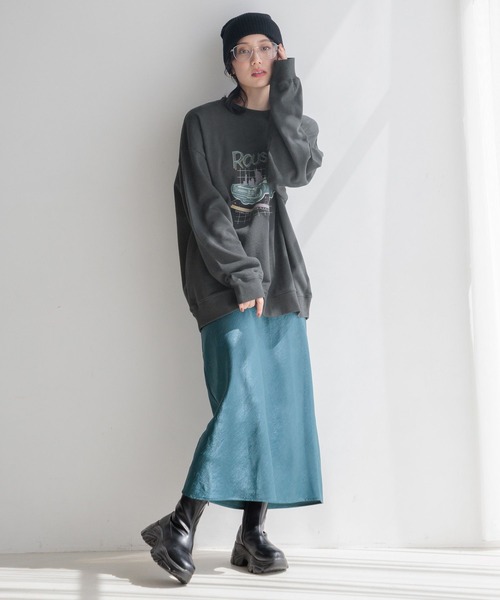 セール】サテンフレアスカート 133493（スカート）｜LOWRYS FARM