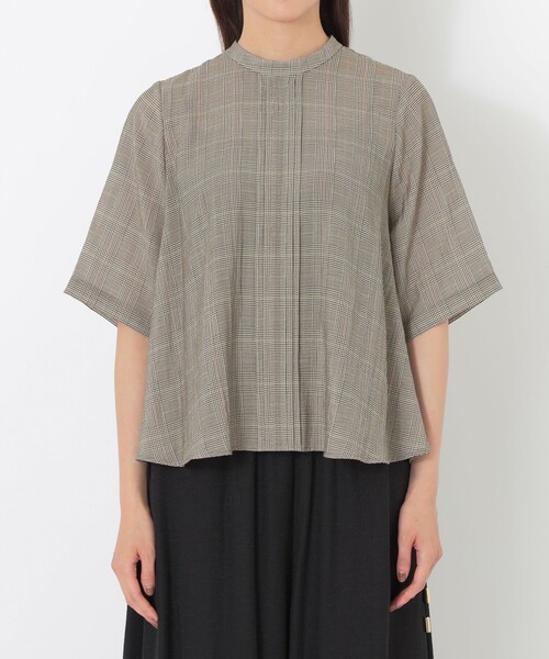 S.ESSENTIALS(エスエッセンシャルズ)の「ピンタックシアーブラウス(シャツ/ブラウス・レディース・ブラウン系その他/ダークネイビー・38)」の6枚目の写真