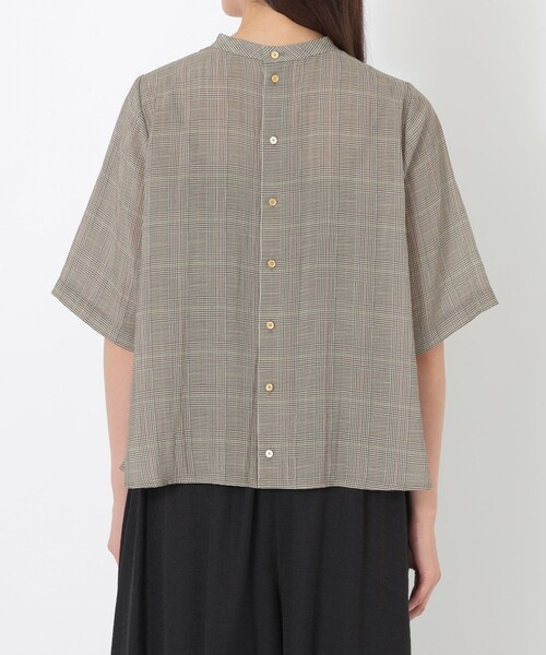 S.ESSENTIALS(エスエッセンシャルズ)の「ピンタックシアーブラウス(シャツ/ブラウス・レディース・ブラウン系その他/ダークネイビー・38)」の8枚目の写真