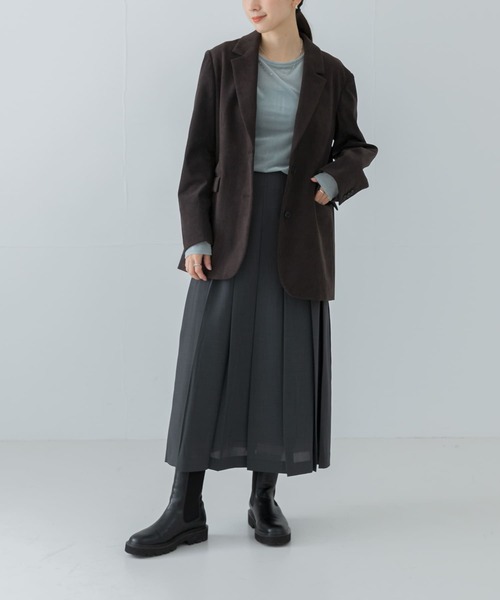 URBAN RESEARCH（アーバンリサーチ）の「梳毛ライクプリーツスカート（スカート・レディース・グレー/チャコールグレー・36/38）」の8枚目の写真