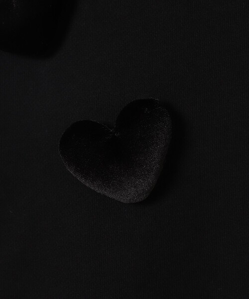 CAROLINA GLASER（カロリナ グレイサー）の「ハートモチーフ スウェット（スウェット・レディース・サックスブルー/ブラック・ONE SIZE）」の20枚目の写真