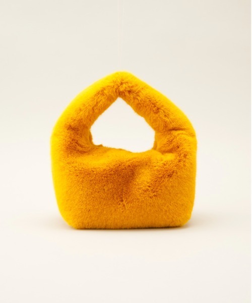 LE VERNIS(ル・ベルニ)の「LE VERNIS(ル・ベルニ)Fake fur micro bag(ハンドバッグ・レディース・ライトベージュ/パープル/オレンジ/ブラウン/グリーン/ピンク・FREE)」の6枚目の写真