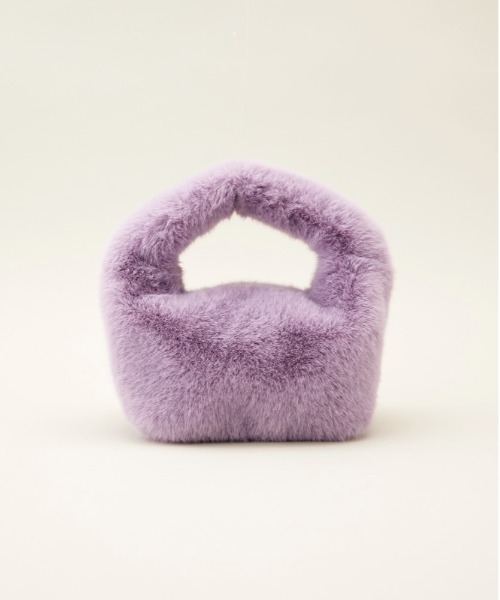 LE VERNIS(ル・ベルニ)の「LE VERNIS(ル・ベルニ)Fake fur micro bag(ハンドバッグ・レディース・ライトベージュ/パープル/オレンジ/ブラウン/グリーン/ピンク・FREE)」の8枚目の写真