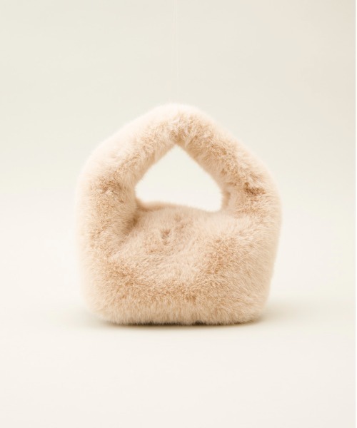 LE VERNIS(ル・ベルニ)の「LE VERNIS(ル・ベルニ)Fake fur micro bag(ハンドバッグ・レディース・ライトベージュ/パープル/オレンジ/ブラウン/グリーン/ピンク・FREE)」の14枚目の写真