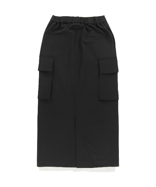 ALEXIA STAM（アリシアスタン）の「Pinstripe Layered Skirt /ピンストライプレイヤードスカート（スカート・レディース・ブラック/グレー・S/M）」の18枚目の写真