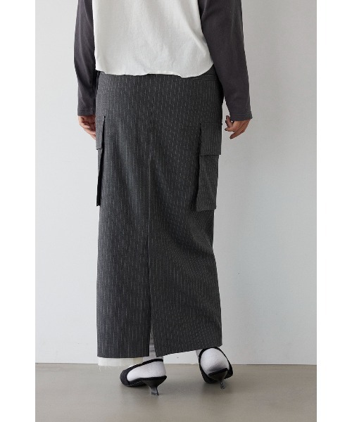 ALEXIA STAM（アリシアスタン）の「Pinstripe Layered Skirt /ピンストライプレイヤードスカート（スカート・レディース・ブラック/グレー・S/M）」の16枚目の写真