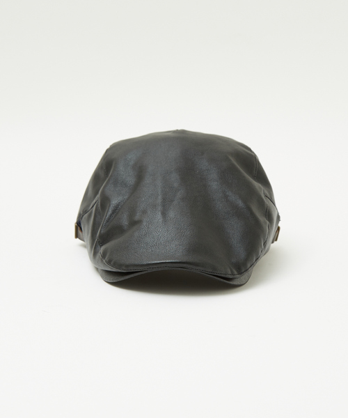 Ruben（ルーベン）の「【RUBEN/ルーベン】FAKE LEATHER HUNTINGフェイクレザー ハンチング帽 / モナコハンチング/ RUS-4180（ハンチング/ベレー帽・メンズ・ブラック/ダークグリーン/ブラウン・フリー）」の6枚目の写真