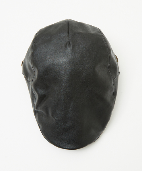 Ruben（ルーベン）の「【RUBEN/ルーベン】FAKE LEATHER HUNTINGフェイクレザー ハンチング帽 / モナコハンチング/ RUS-4180（ハンチング/ベレー帽・メンズ・ブラック/ダークグリーン/ブラウン・フリー）」の9枚目の写真