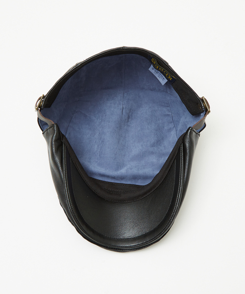Ruben（ルーベン）の「【RUBEN/ルーベン】FAKE LEATHER HUNTINGフェイクレザー ハンチング帽 / モナコハンチング/ RUS-4180（ハンチング/ベレー帽・メンズ・ブラック/ダークグリーン/ブラウン・フリー）」の10枚目の写真