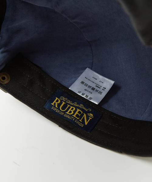 Ruben（ルーベン）の「【RUBEN/ルーベン】FAKE LEATHER HUNTINGフェイクレザー ハンチング帽 / モナコハンチング/ RUS-4180（ハンチング/ベレー帽・メンズ・ブラック/ダークグリーン/ブラウン・フリー）」の11枚目の写真