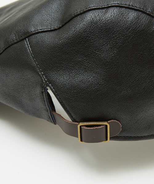 Ruben（ルーベン）の「【RUBEN/ルーベン】FAKE LEATHER HUNTINGフェイクレザー ハンチング帽 / モナコハンチング/ RUS-4180（ハンチング/ベレー帽・メンズ・ブラック/ダークグリーン/ブラウン・フリー）」の12枚目の写真