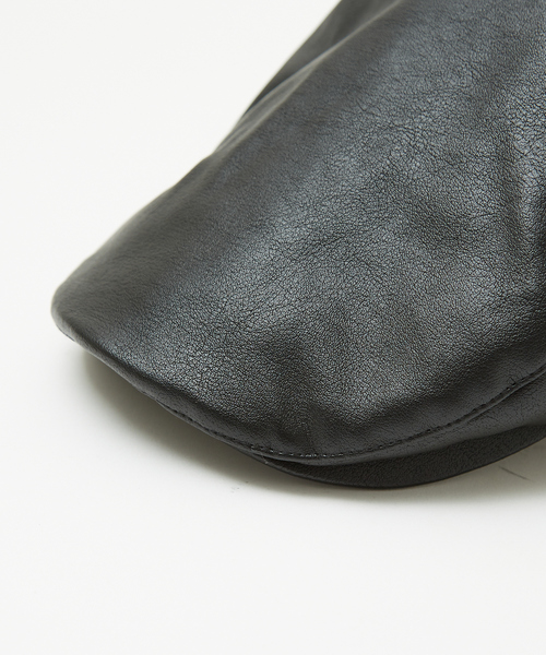 Ruben（ルーベン）の「【RUBEN/ルーベン】FAKE LEATHER HUNTINGフェイクレザー ハンチング帽 / モナコハンチング/ RUS-4180（ハンチング/ベレー帽・メンズ・ブラック/ダークグリーン/ブラウン・フリー）」の13枚目の写真