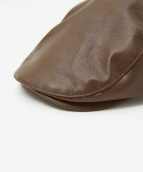 Ruben（ルーベン）の「【RUBEN/ルーベン】FAKE LEATHER HUNTINGフェイクレザー ハンチング帽 / モナコハンチング/ RUS-4180（ハンチング/ベレー帽・メンズ・ブラック/ダークグリーン/ブラウン・フリー）」の19枚目の写真