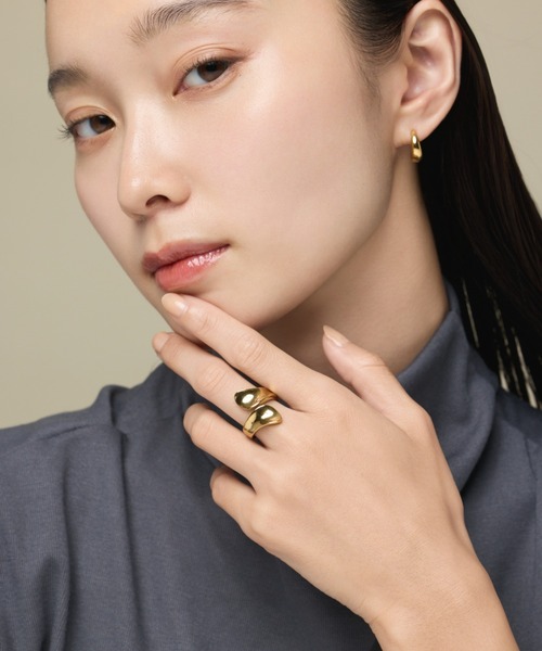 ciite' surgical stainless(シーテサージカルステンレス)の「【 金属アレルギー対応 】 モチーフリング サージカルステンレス(リング・レディース・ゴールド/シルバー・11号/9号/13号)」の5枚目の写真