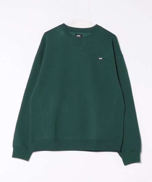 VANS ヴァンズ M Mini-Logo Athletic C SWT スウェットクルー 124K1040400 ABC-MART限定 GREEN（スウェット）｜VANS（バンズ）