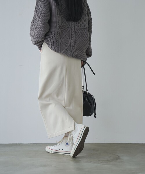 coen(コーエン)の「REVERSEWARM裏起毛ナロースカート(スカート・レディース・ダークグレー/ダークブラウン/ブラック/ナチュラル・L/M)」の8枚目の写真