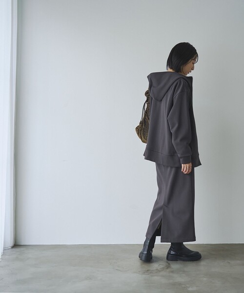 coen(コーエン)の「REVERSEWARM裏起毛ナロースカート(スカート・レディース・ダークグレー/ダークブラウン/ブラック/ナチュラル・L/M)」の18枚目の写真