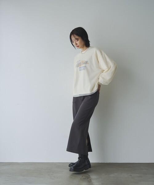 coen(コーエン)の「REVERSEWARM裏起毛ナロースカート(スカート・レディース・ダークグレー/ダークブラウン/ブラック/ナチュラル・L/M)」の22枚目の写真